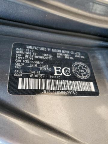 2021 NISSAN QASHQAI JN1BJ1BW5MW429752