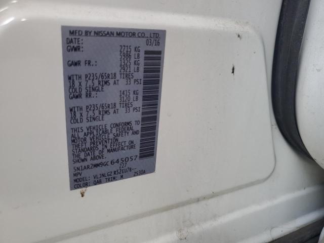 2016 NISSAN PATHFINDER S 5N1AR2MM9GC645057