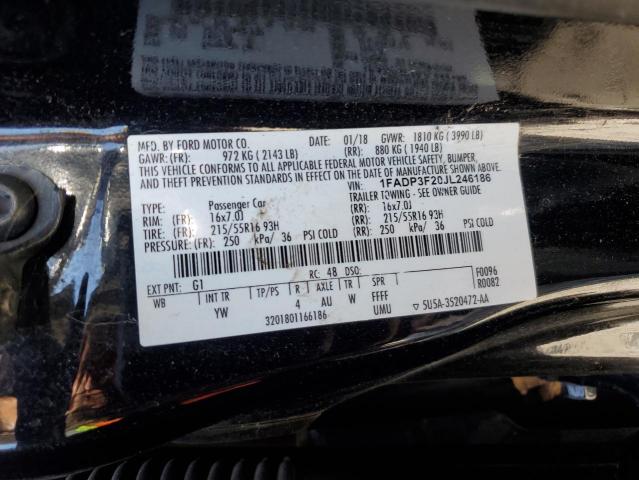2018 FORD FOCUS SE 1FADP3F20JL246186