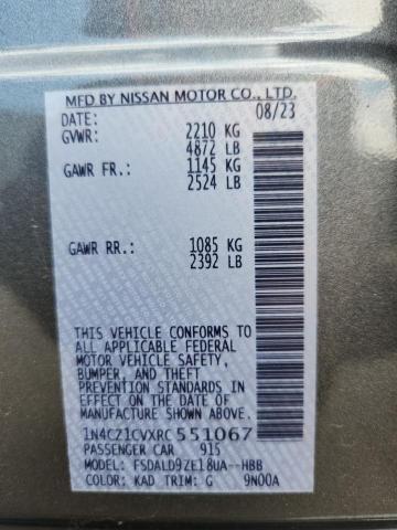 2024 NISSAN LEAF SV PLUS 1N4CZ1CVXRC551067