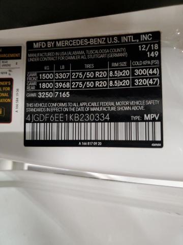 2019 MERCEDES-BENZ GLS 450 4MATIC 4JGDF6EE1KB230334
