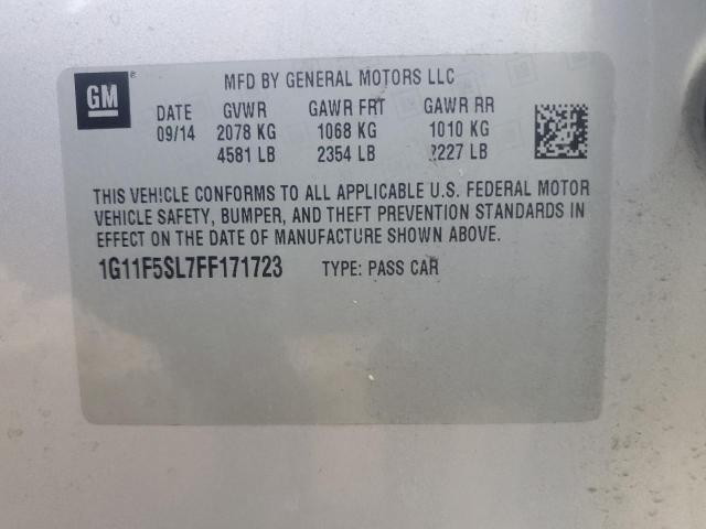 2015 CHEVROLET MALIBU LTZ 1G11F5SL7FF171723