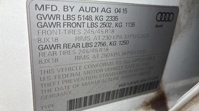 2015 AUDI A4 ALLROAD WA1UFAFL4FA131209