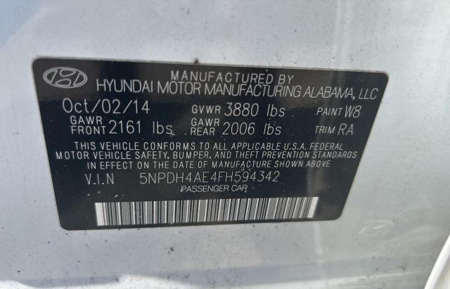 2015 HYUNDAI ELANTRA SE - 5NPDH4AE4FH594342