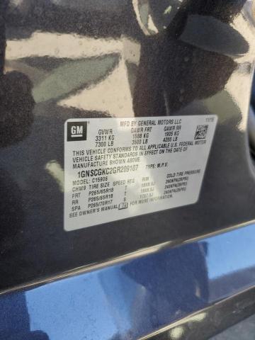 2016 CHEVROLET SUBURBAN C1500 LS 1GNSCGKC2GR209107