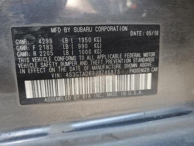 2018 SUBARU IMPREZA PR 4S3GTAD63J3746873