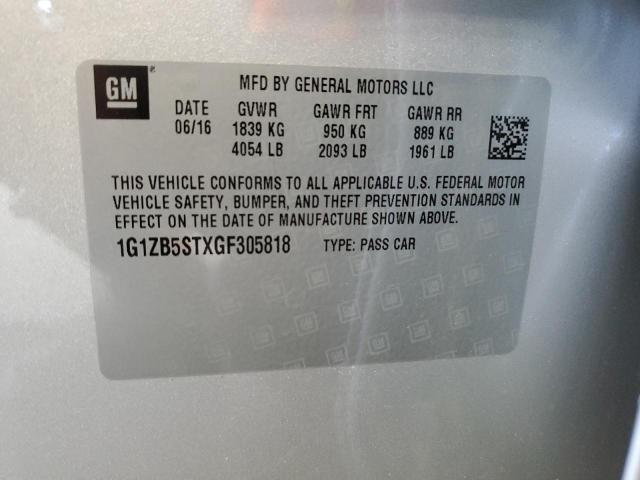 2016 CHEVROLET MALIBU LS - 1G1ZB5STXGF305818