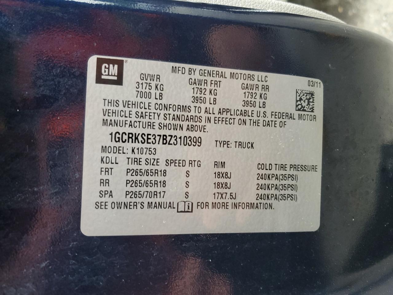 Lot #3221863231 2011 CHEVROLET SILVERADO