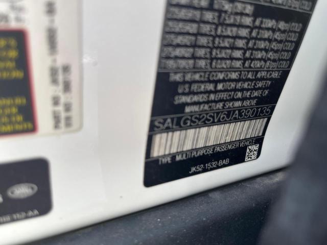 2018 LAND ROVER RANGE ROVE SALGS2SV6JA390135