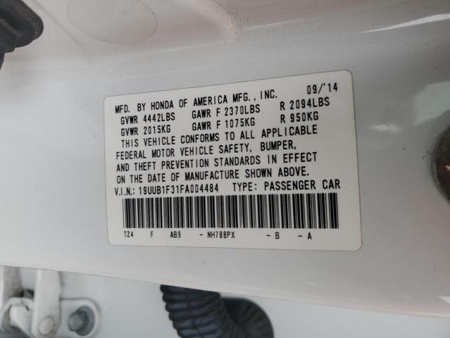 2015 ACURA TLX 19UUB1F31FA004484