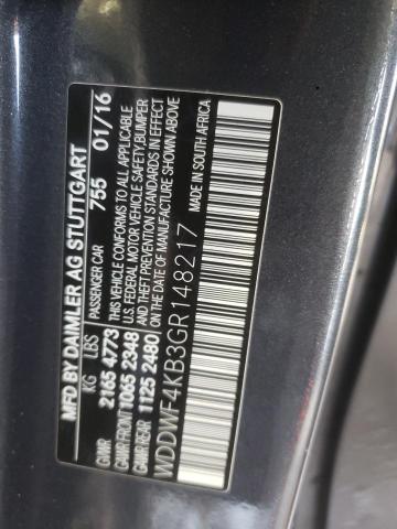 2016 MERCEDES-BENZ C 300 4MAT WDDWF4KB3GR148217