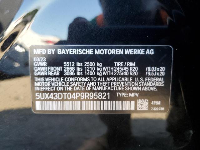 2023 BMW X4 M40I 5UX43DT04P9R95821