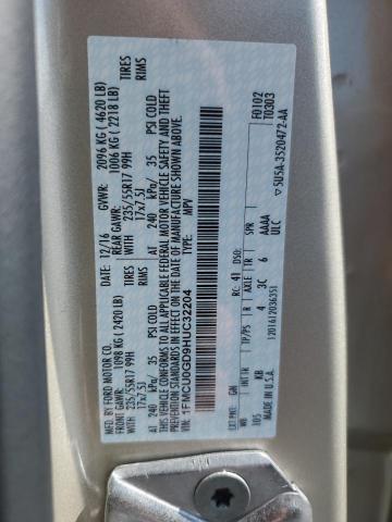 2017 FORD ESCAPE SE 1FMCU0GD9HUC32204