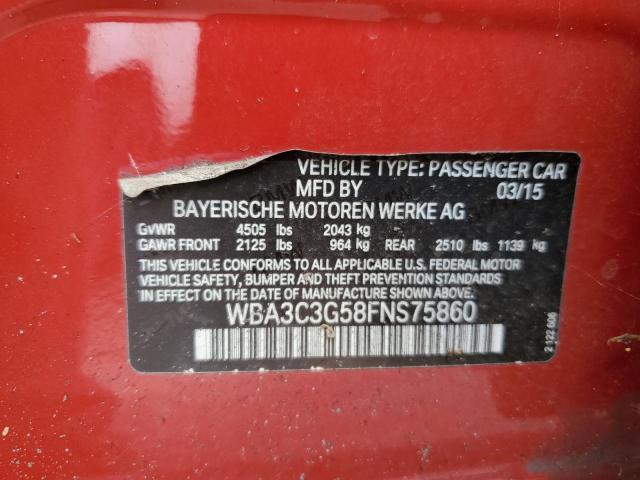 2015 BMW 320 I XDRI WBA3C3G58FNS75860