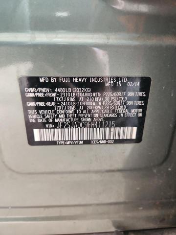 2015 SUBARU FORESTER 2.5I PREMIUM - JF2SJADC9FH411215