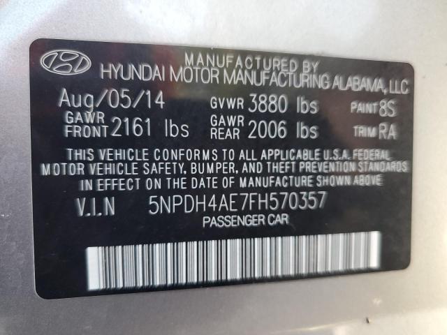 2015 HYUNDAI ELANTRA SE 5NPDH4AE7FH570357