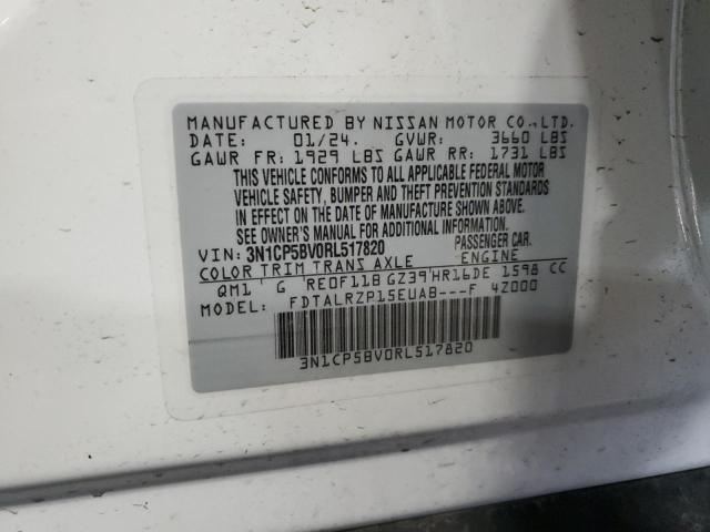2024 NISSAN KICKS S 3N1CP5BV0RL517820