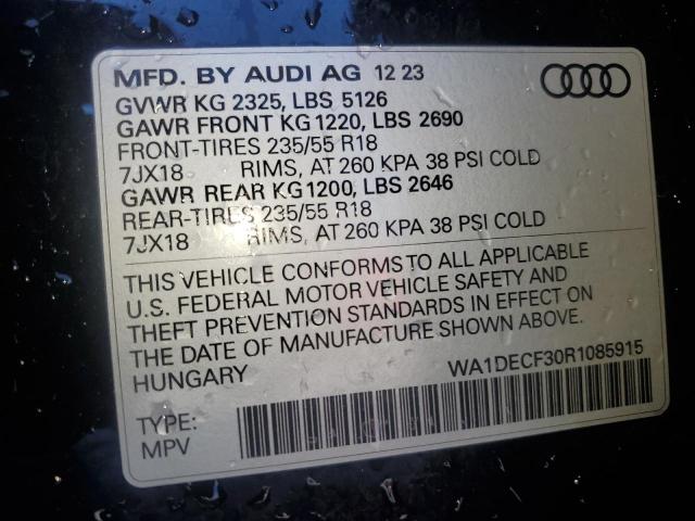 2024 AUDI Q3 PREMIUM WA1DECF30R1085915
