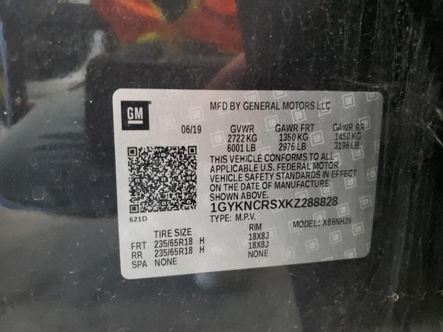 2019 CADILLAC XT5 LUXURY - 1GYKNCRSXKZ288828