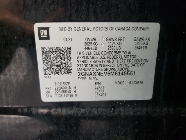 2021 CHEVROLET EQUINOX PR - 2GNAXNEV6M6145551