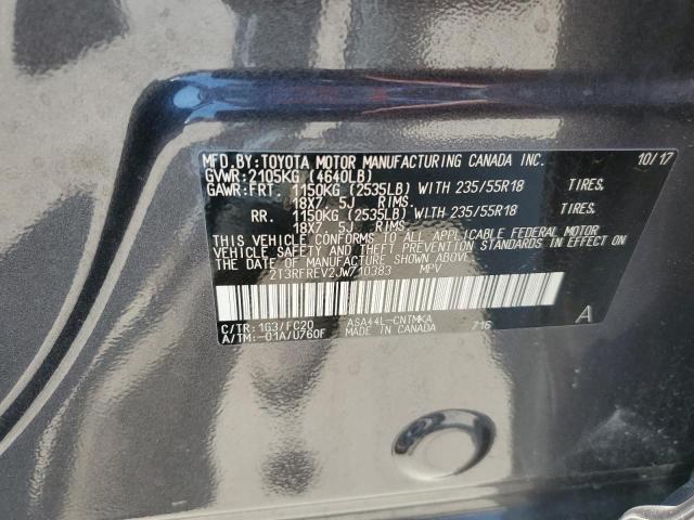 2018 TOYOTA RAV4 ADVEN 2T3RFREV2JW710383