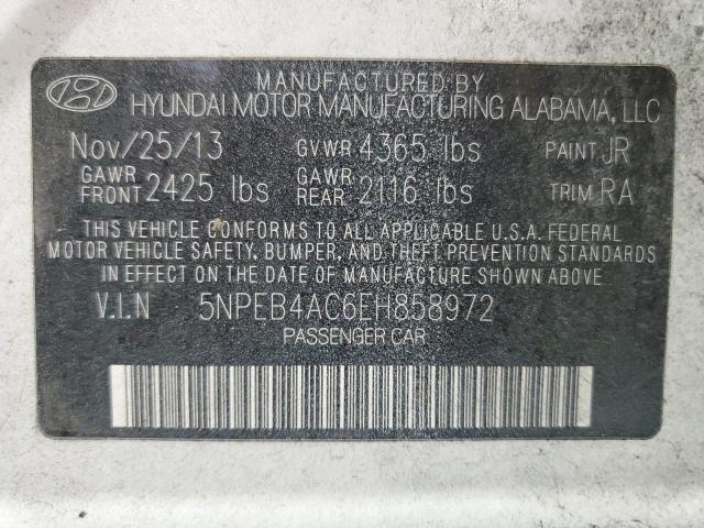 2014 HYUNDAI SONATA GLS - 5NPEB4AC6EH858972