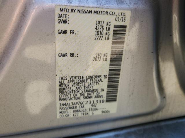 2016 NISSAN ALTIMA 2.5 - 1N4AL3AP7GC231338