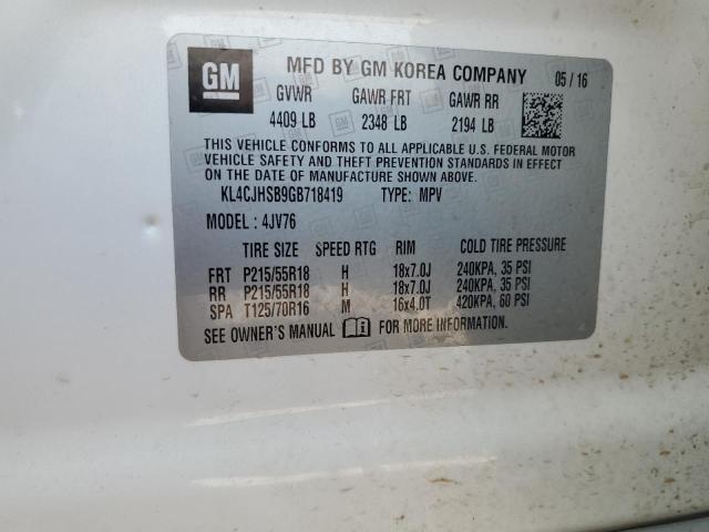 2016 BUICK ENCORE PRE KL4CJHSB9GB718419