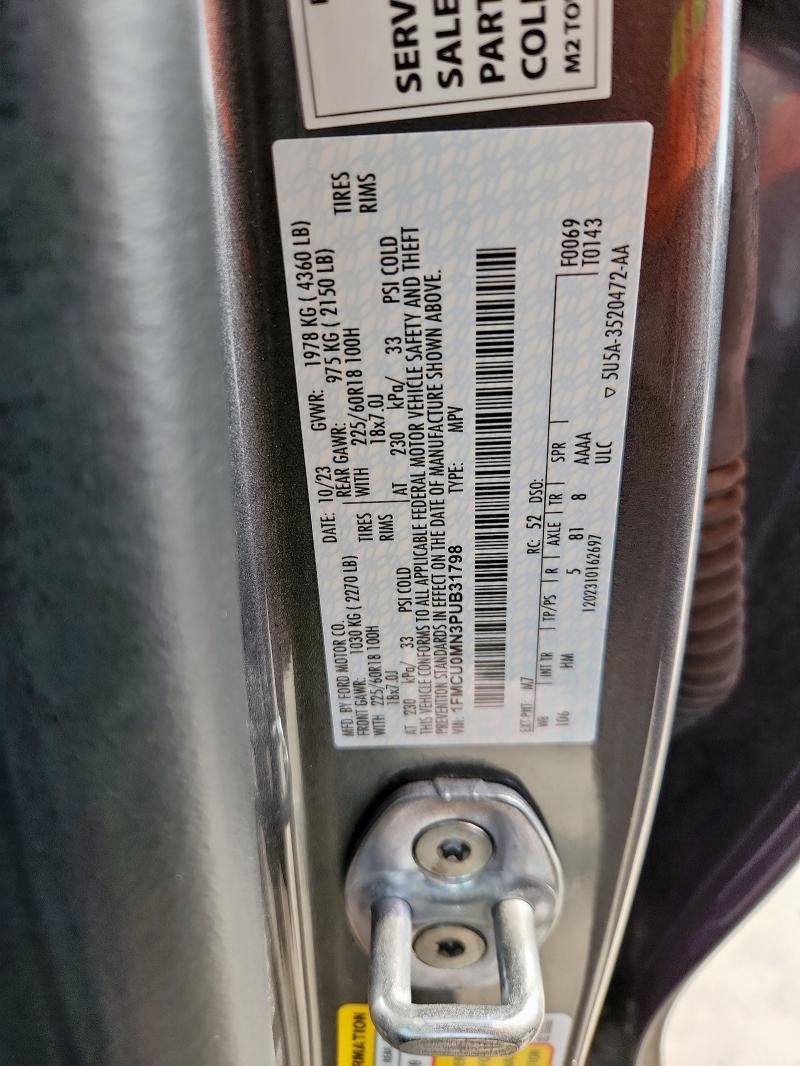 2023 FORD ESCAPE ST LINE 1FMCU0MN3PUB31798