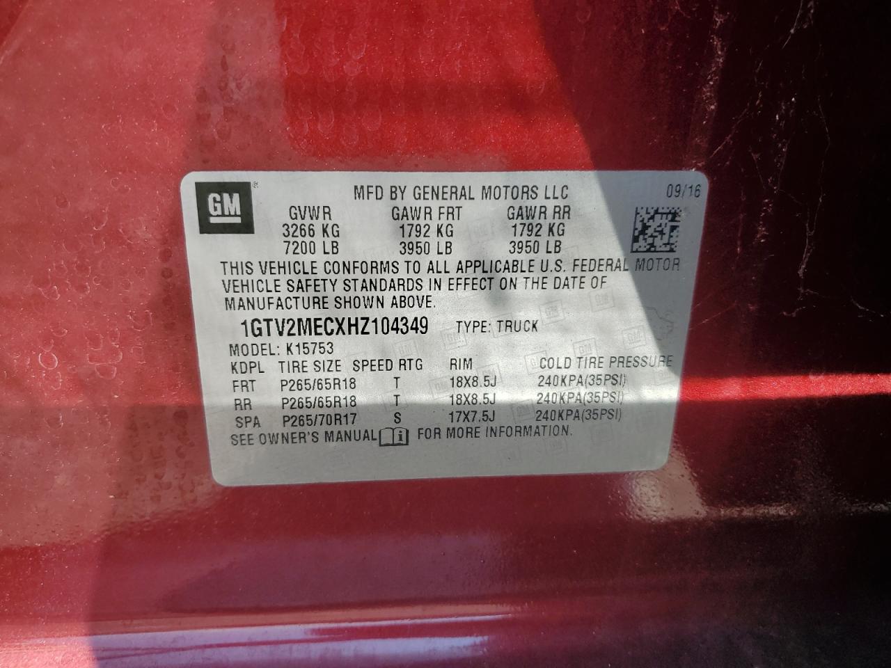 GMC SIERRA K1500 SLE