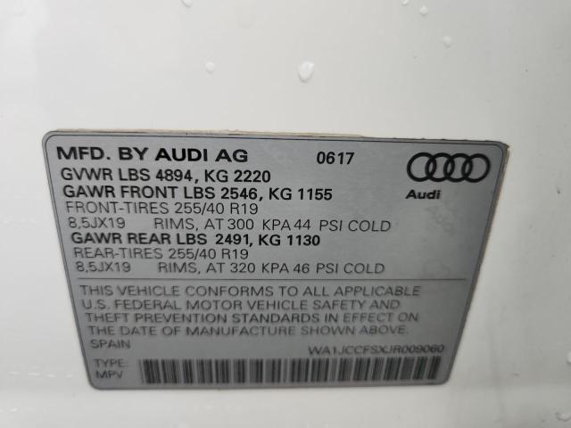 2018 AUDI Q3 PREMIUM WA1JCCFSXJR009060