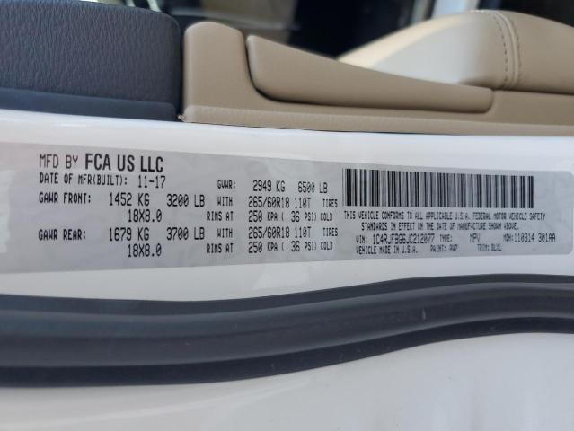 2018 JEEP GRAND CHER 1C4RJFBG6JC212077