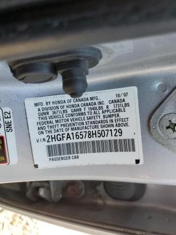 2008 HONDA CIVIC LX #3302697007