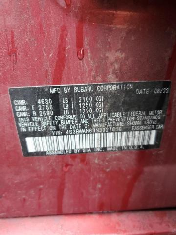 2022 SUBARU LEGACY LIM 4S3BWAN63N3027810
