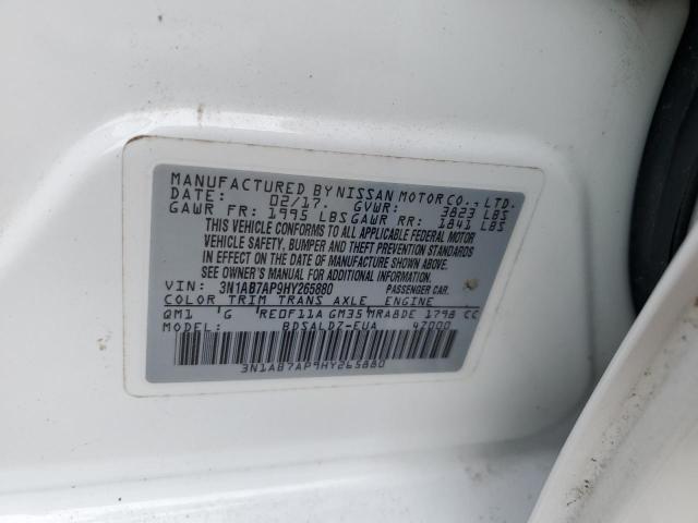 2017 NISSAN SENTRA S 3N1AB7AP9HY265880