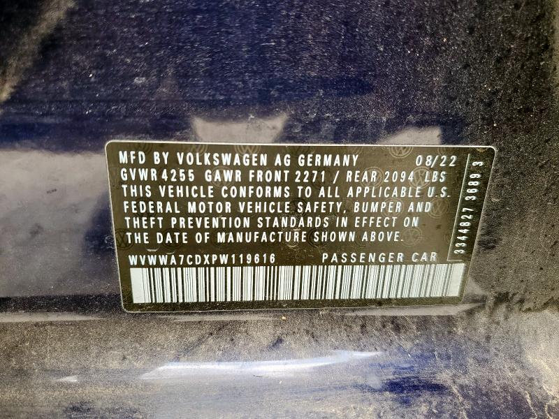 2023 VOLKSWAGEN GTI AUTOBA WVWWA7CDXPW119616