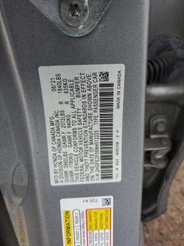 2022 HONDA CIVIC SPOR 2HGFE2F55NH512223