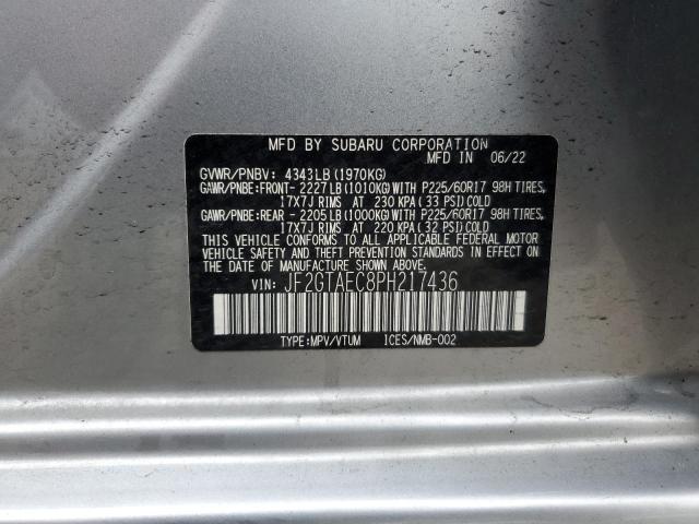 2023 SUBARU CROSSTREK JF2GTAEC8PH217436