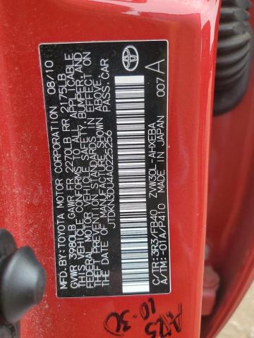 2010 TOYOTA PRIUS - JTDKN3DU4A0225256