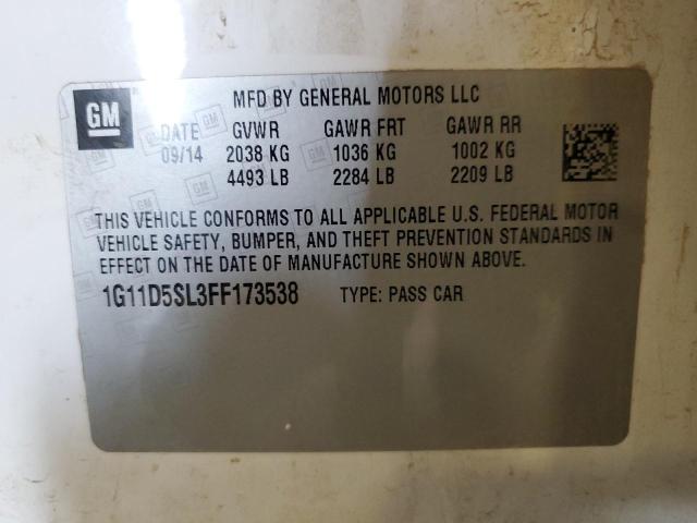 2015 CHEVROLET MALIBU 2LT 1G11D5SL3FF173538