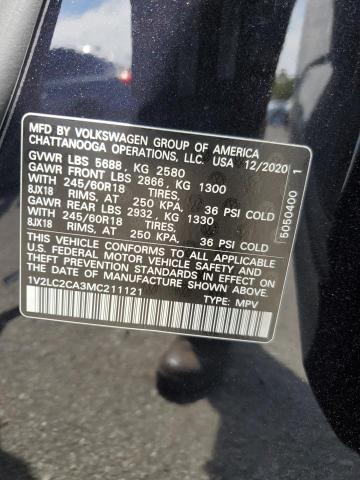 2021 VOLKSWAGEN ATLAS CROS 1V2LC2CA3MC211121