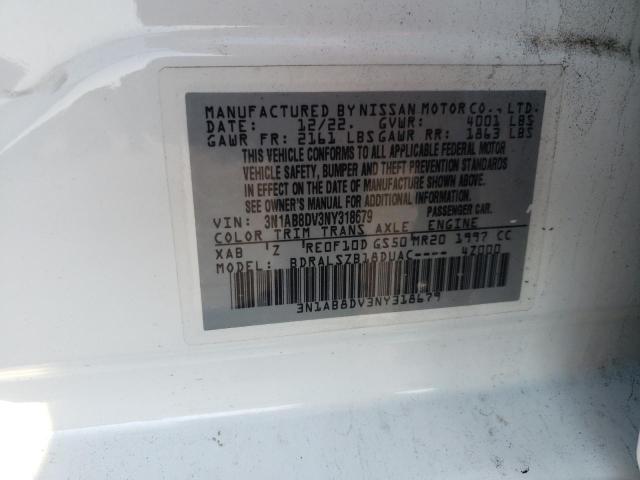 2022 NISSAN SENTRA SR 3N1AB8DV3NY318679
