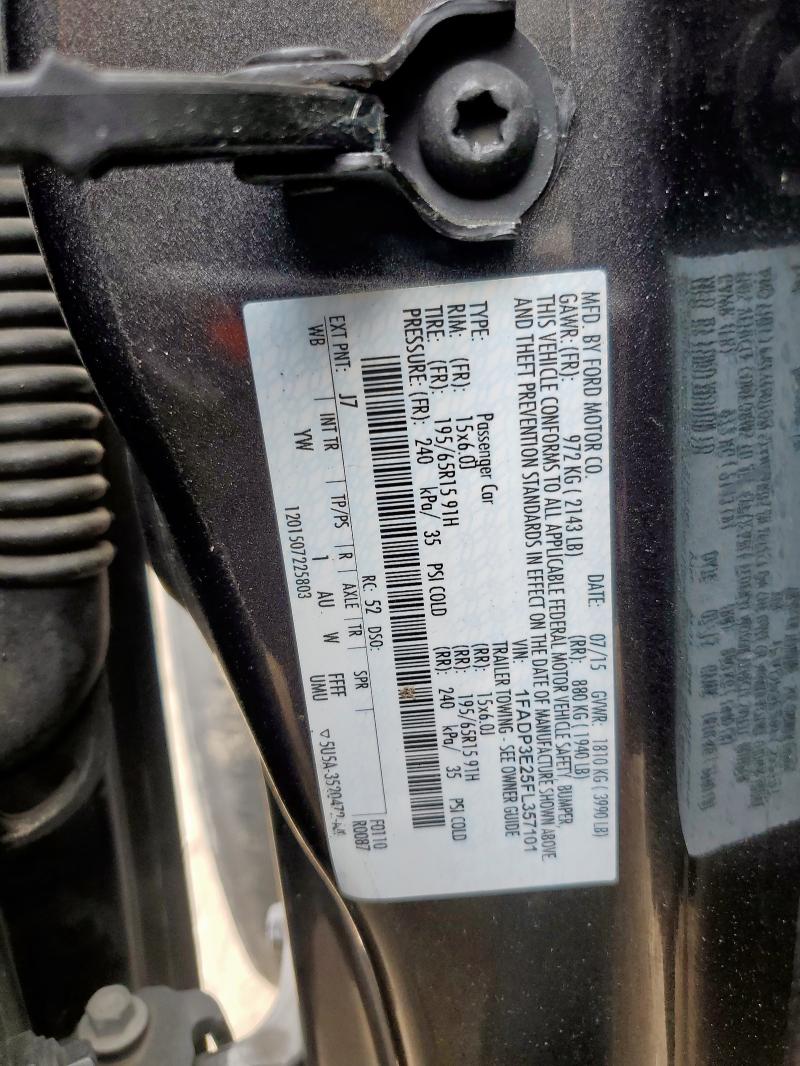 2015 FORD FOCUS S 1FADP3E25FL357101
