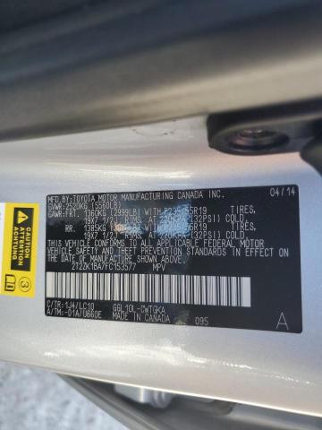 2015 LEXUS RX 350 2T2ZK1BA7FC153577