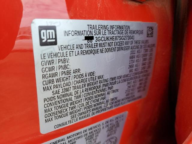 2025 CHEVROLET SILVERADO 3GCUKHE87SG273041