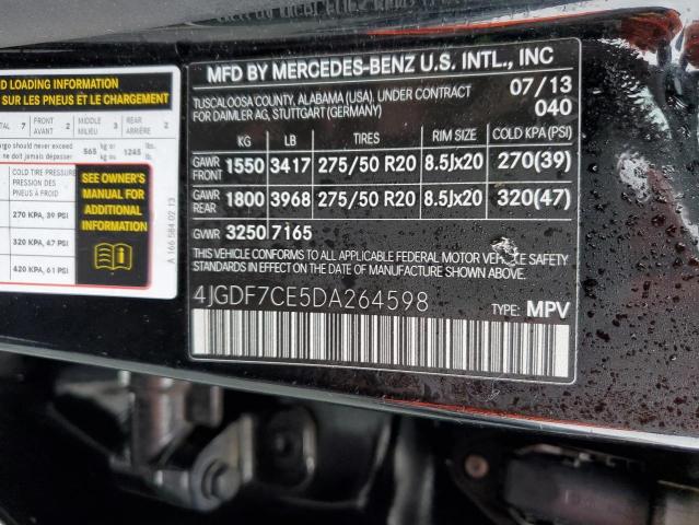2013 MERCEDES-BENZ GL 450 4MA - 4JGDF7CE5DA264598