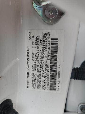 2019 ACURA TLX TECHNO 19UUB2F68KA003763
