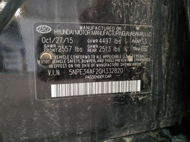 2016 HYUNDAI SONATA SPO 5NPE34AF2GH332820