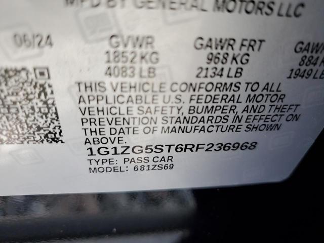2024 CHEVROLET MALIBU RS 1G1ZG5ST6RF236968
