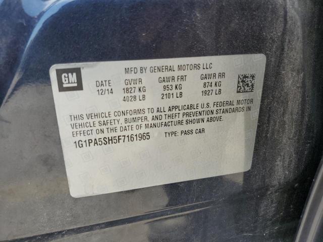 2015 CHEVROLET CRUZE LS 1G1PA5SH5F7161965